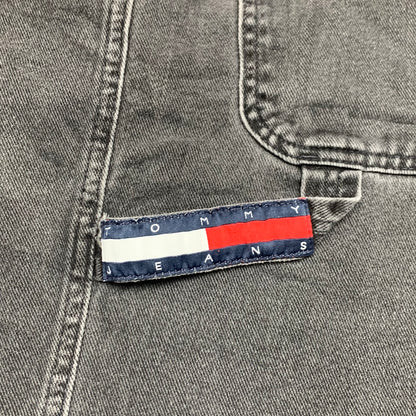 Tommy Hilfiger 00s black baggy carpenter jorts