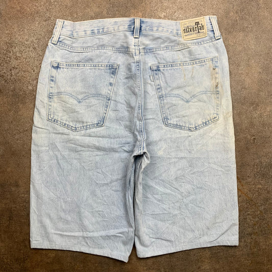 Levi's Silvertab 00s pale blue baggy jorts