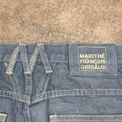Marithé + François Girbaud 00s baggy grey-blue jeans