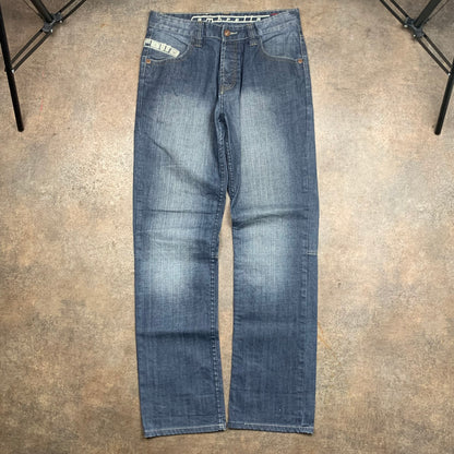 Lambretta 90s navy baggy graphic jeans