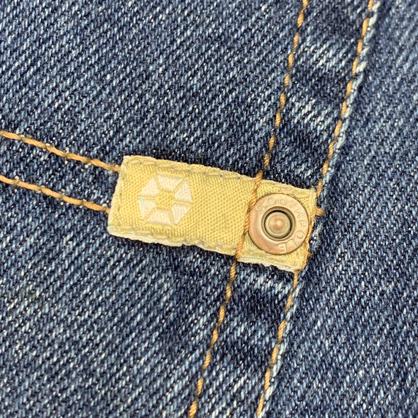 Southpole 00s navy baggy beige tab jeans