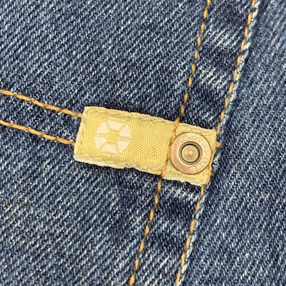 Southpole 00s navy baggy beige tab jeans