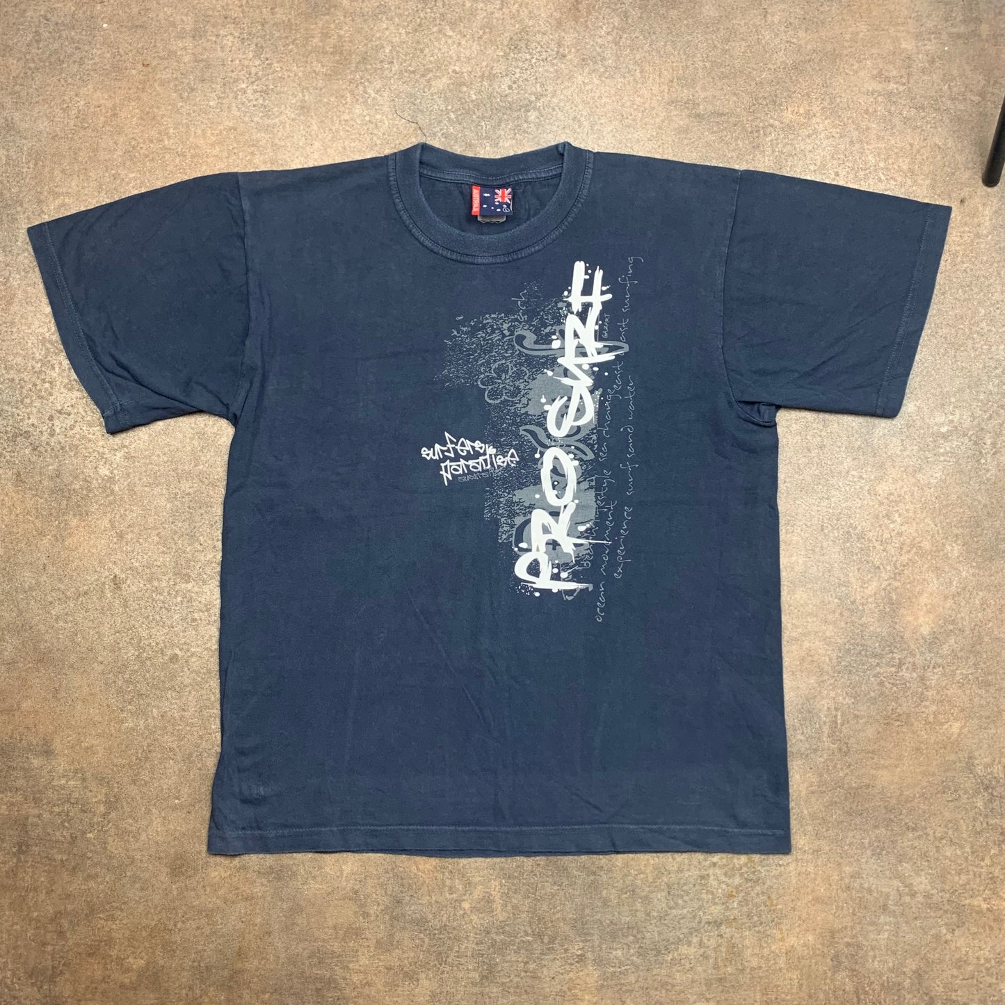 Australia 00s navy surf graphic tee