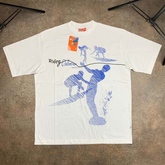 Oxbow 00s white surf graphic tee