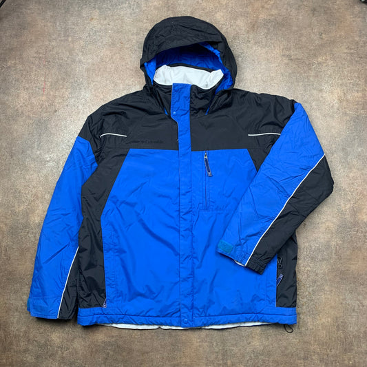 Columbia 00s blue black utilised jacket (L)