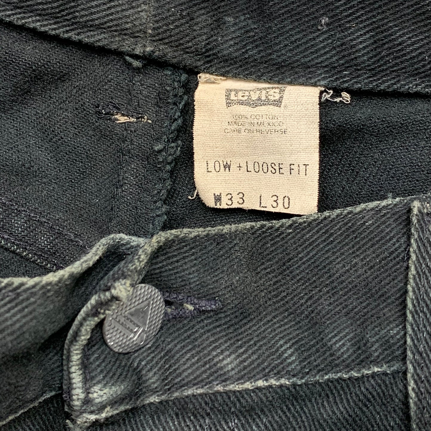 Levi's Silvertab 00s baggy black jeans