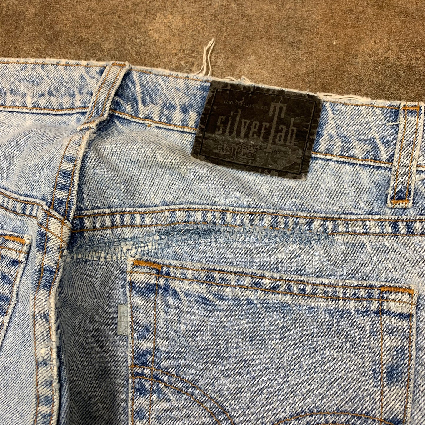 Levi's Silvertab 00s baggy pale blue jeans