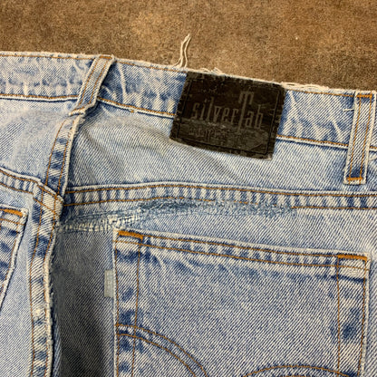 Levi's Silvertab 00s baggy pale blue jeans