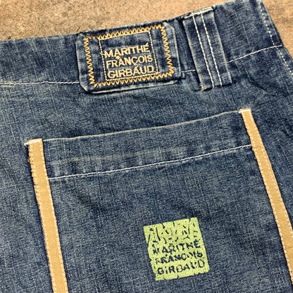 Marithé + Francois Girbaud 00s navy baggy cargo jorts (38")