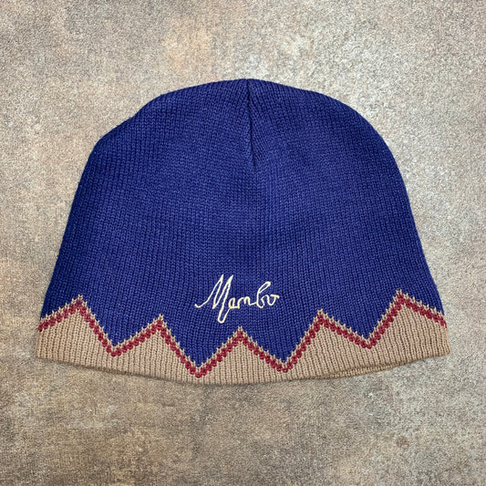 Mambo 90s navy beanie hat