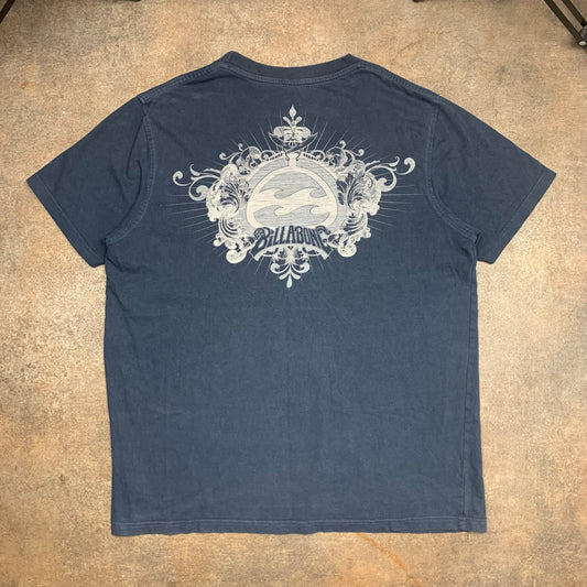 Billabong 00s navy surf graphic tee