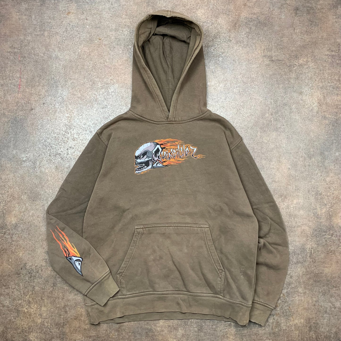 Quiksilver 00s flame graphic hoodie (M)