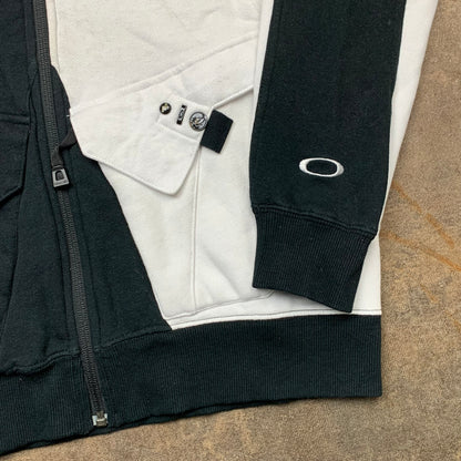 Oakley 00s two tone embroidered hoodie