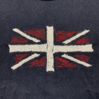 FCUK 00s Union Jack graphic knit jumper (M)