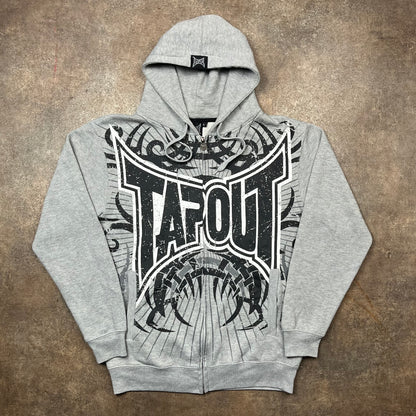 Tapout 00s graphic zip hoodie (L)