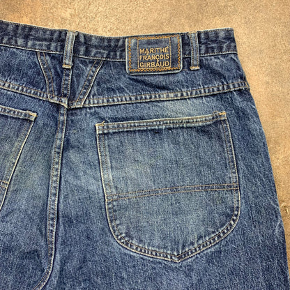 Marithé et François Girbaud 00s baggy navy jorts
