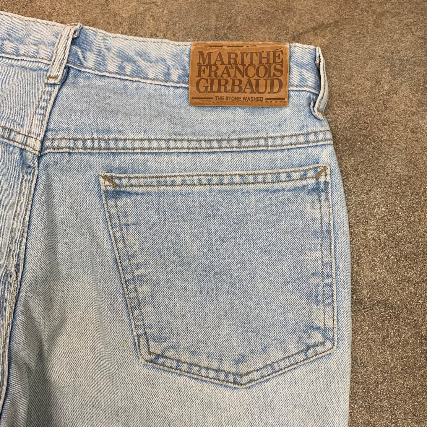 Marithé + François Girbaud 90s pale blue jeans