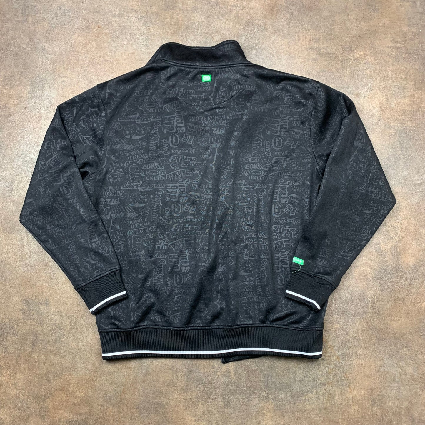Ecko Unltd. 00s graphic broken zip jacket