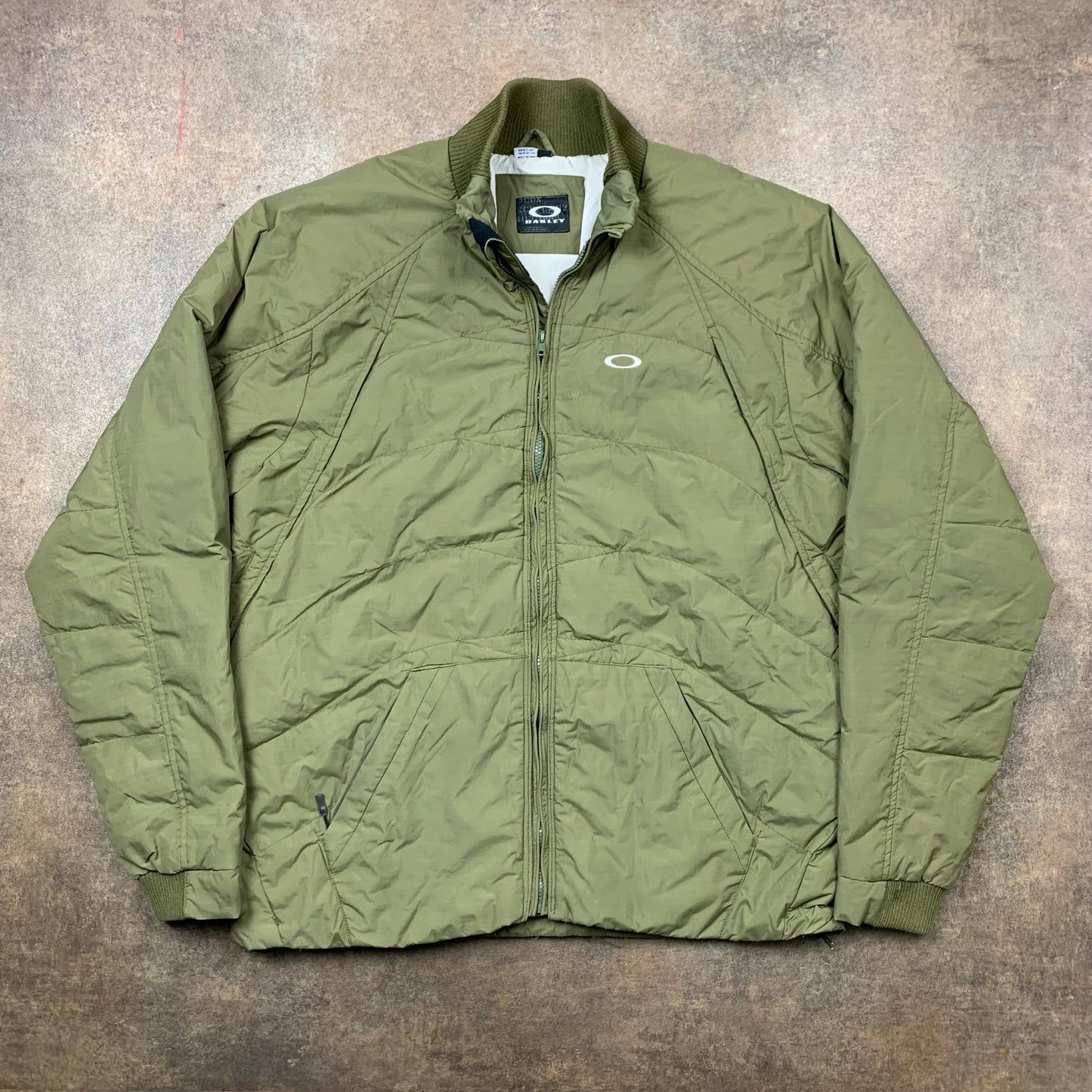 Oakley 00s green utilised puffer jacket (L)