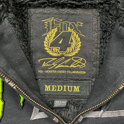 Fox Racing x Monster Energy 00s fur lined hoodie (M)