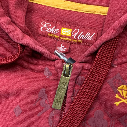 Ecko Unltd. 00s embroidered graphic hoodie (L)