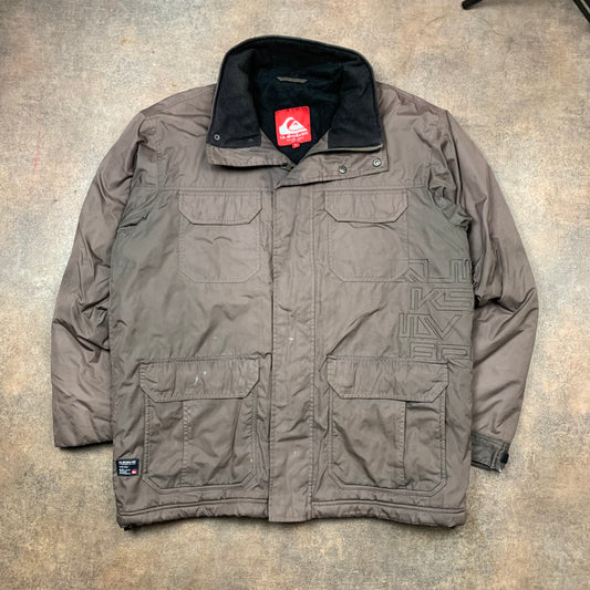 Quiksilver 00s faded graphic jacket