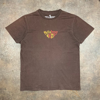Billabong 00s brown graphic surf tee