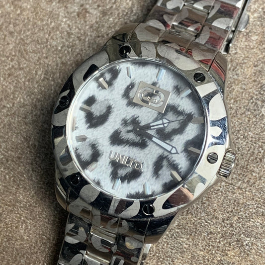 Ecko Unltd. 00s leopard print watch