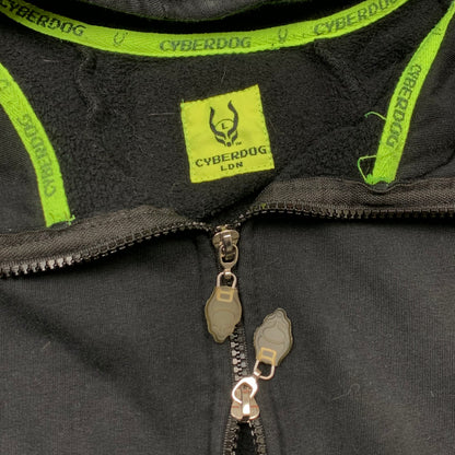 Cyberdog graphic rave zip hoodie
