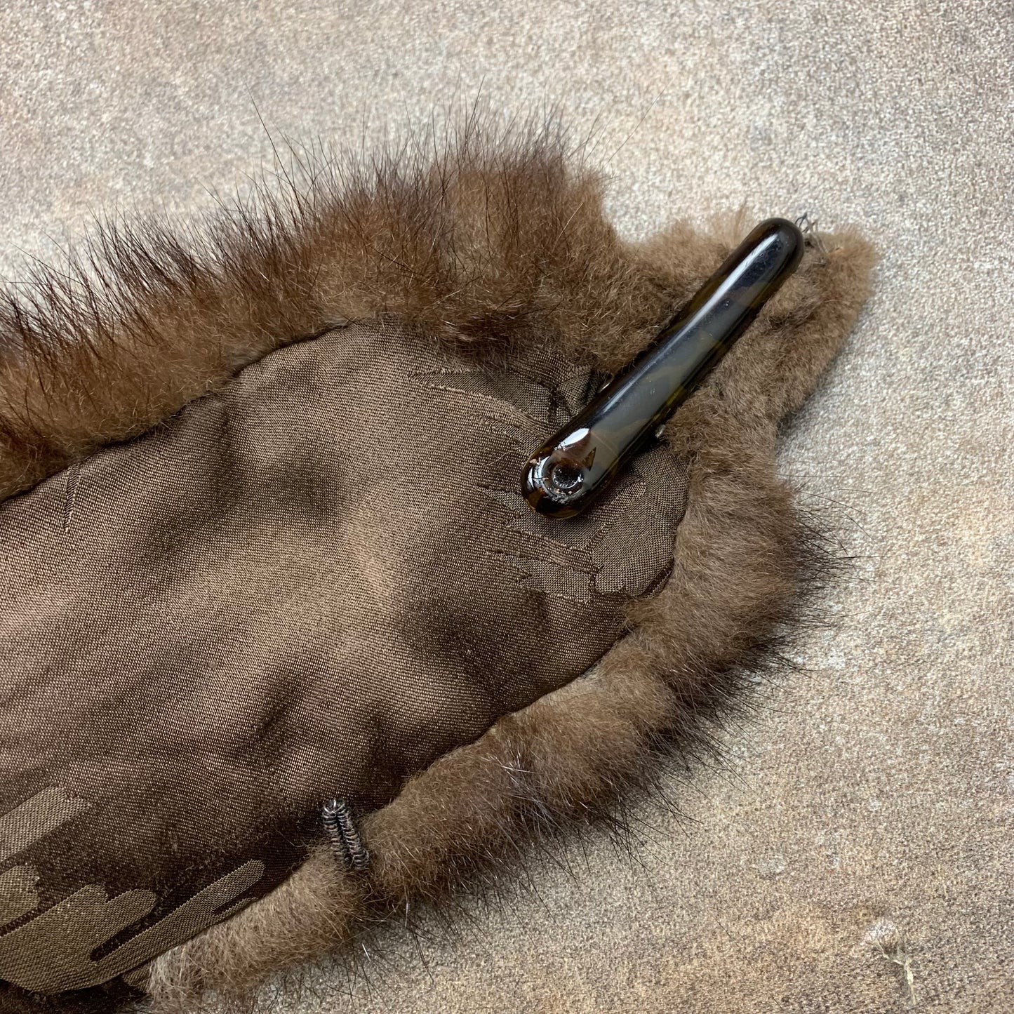 Taxidermy brown fox scarf