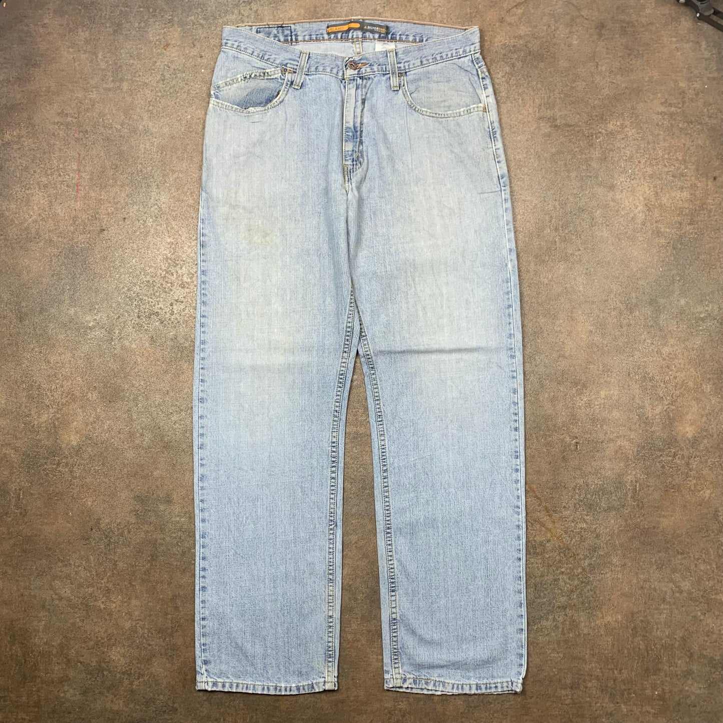 Levi's Silvertab 00s baggy pale blue jeans (33")