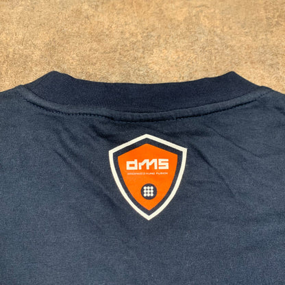 Drunknmunky 00s graphic navy tee (S)