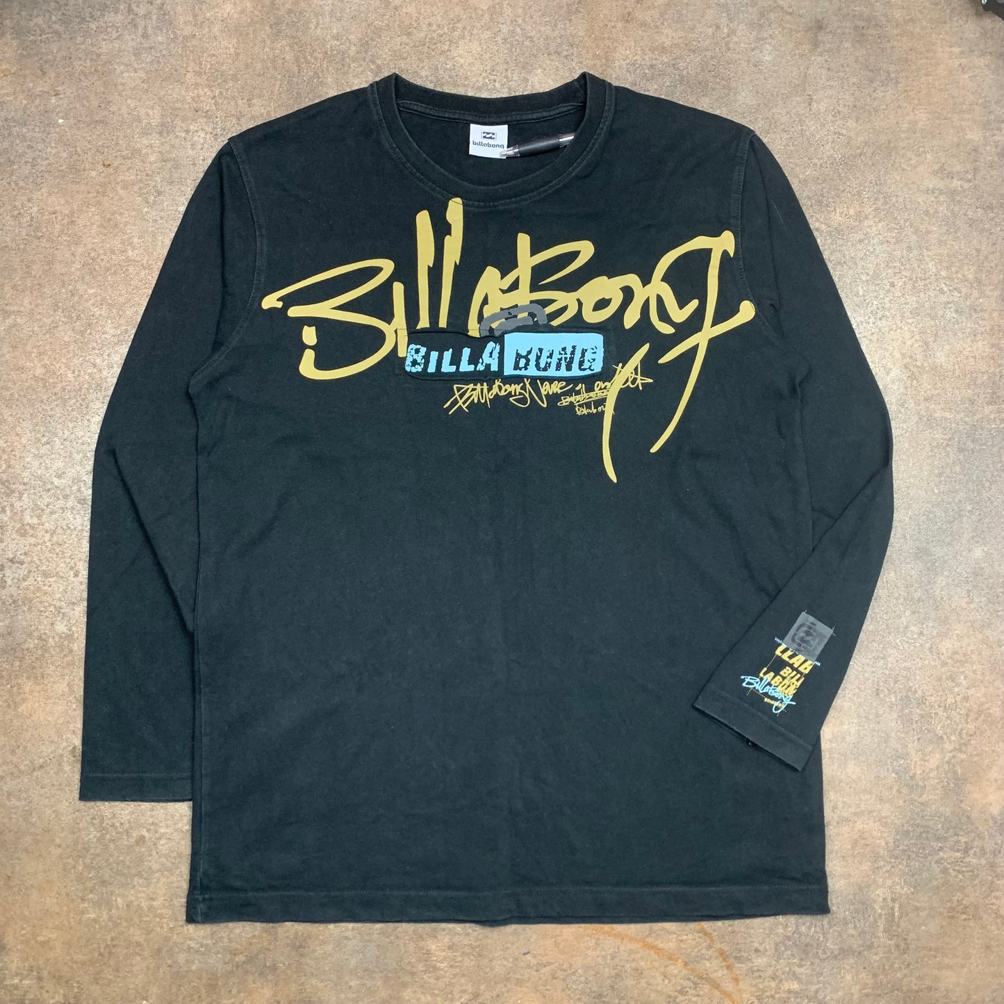 Billabong 00s long sleeve graphic tee (M)