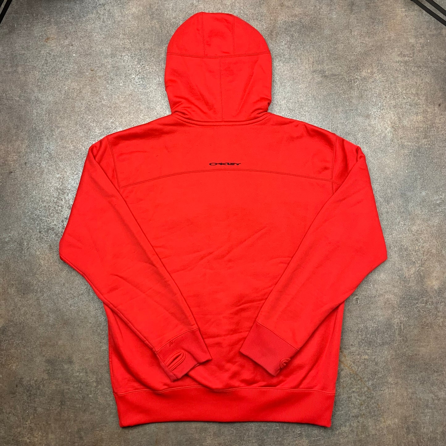 Oakley 00s red boxy zip hoodie