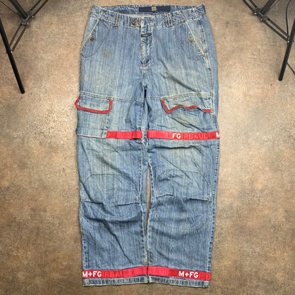 Marithé + François Girbaud 00s blue baggy jeans