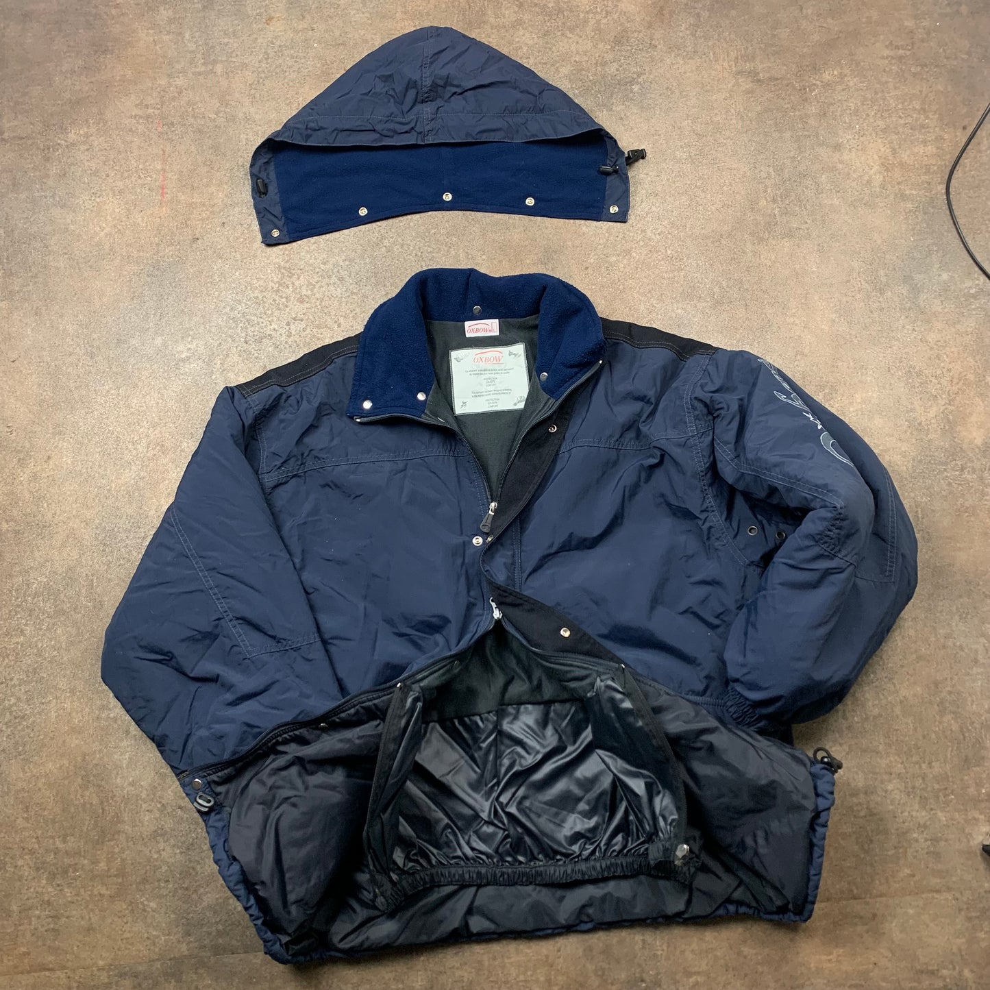 Oxbow 90s navy utilised ski jacket (L)