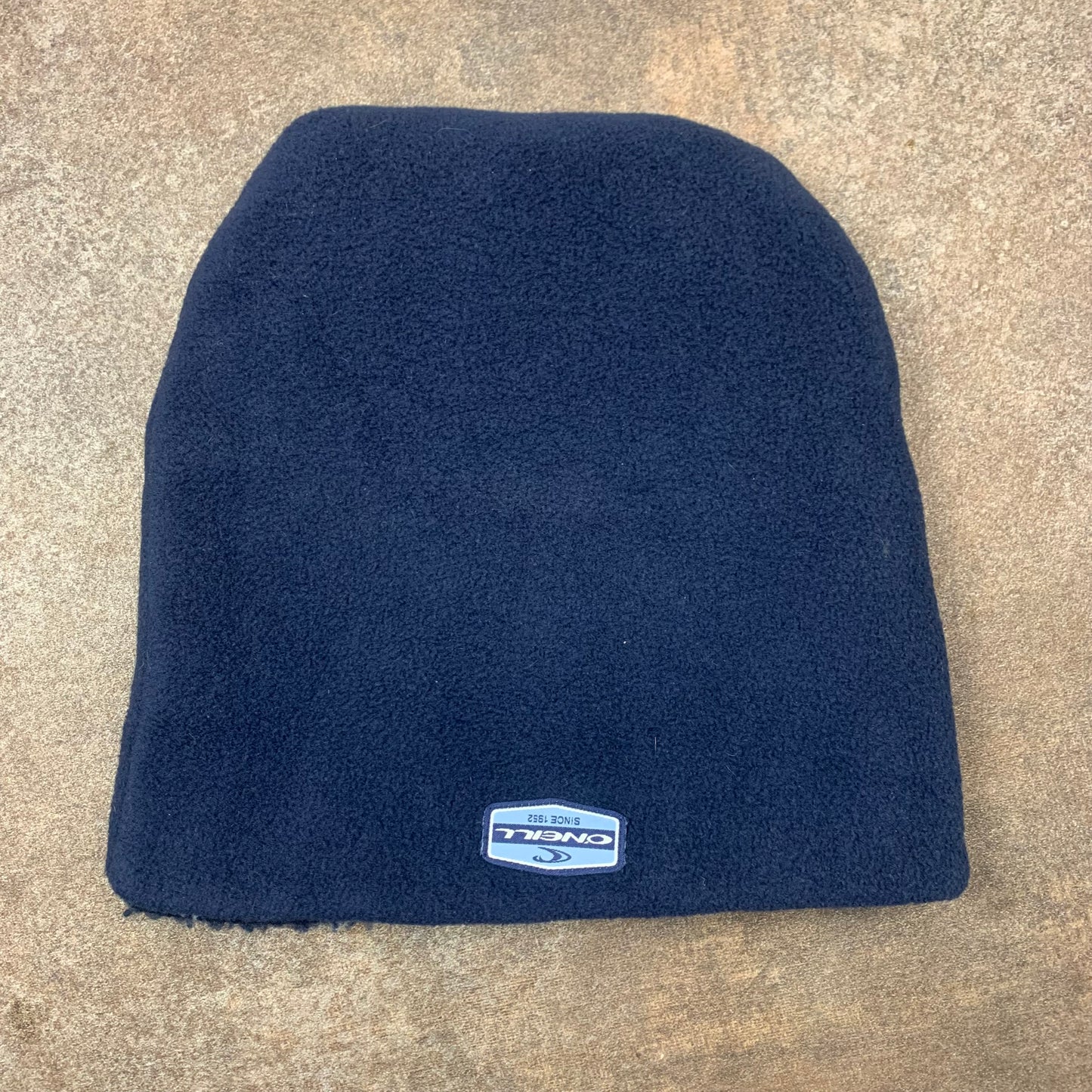 O’Neill 00s reversible plaid navy beanie