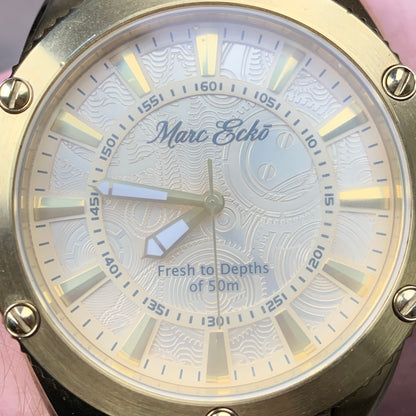Marc Ecko 00s gold bling watch