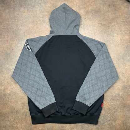 Ecko Unltd 00s grey black grunge hoodie (XL)