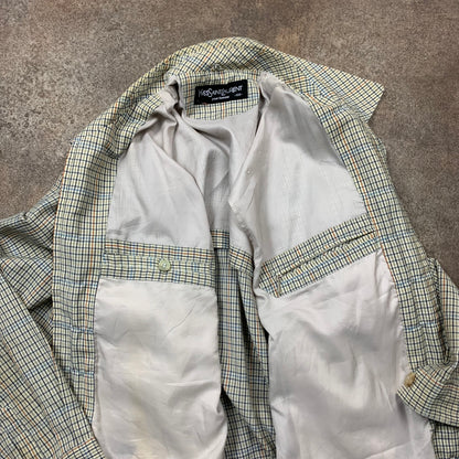 Yves Saint Laurent 90s plaid zip jacket (L)