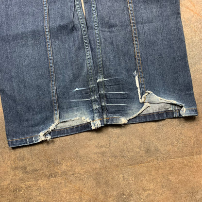Bench 00s baggy faded navy jeans (34")