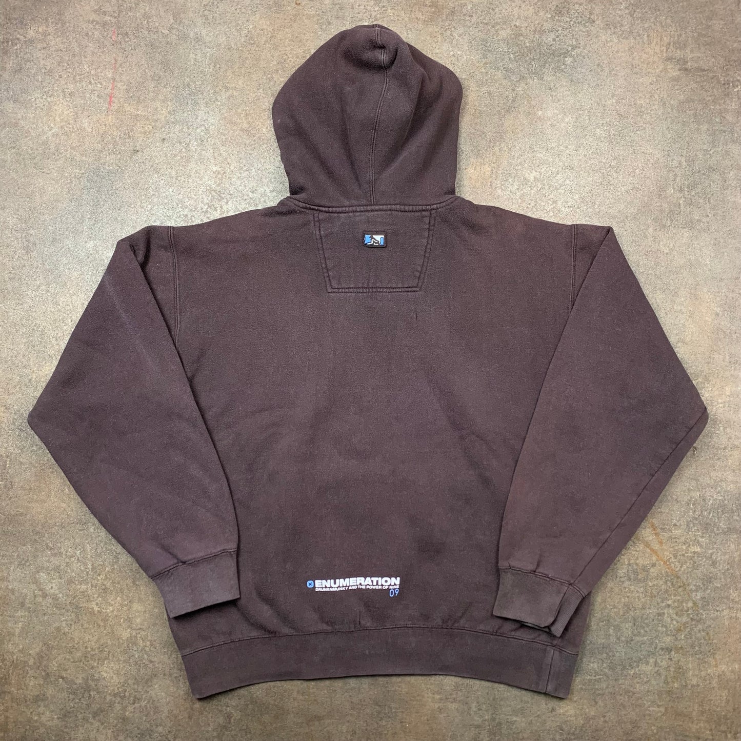 Drunknmunky 00s boxy fleece hoodie (M)