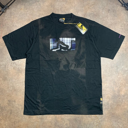 Drunknmunky 00s black faded graphic tee