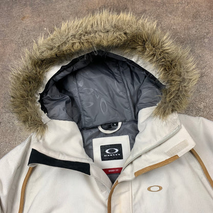 Oakley 00s corduroy fur hood parka (S)