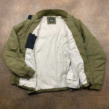 Oakley 00s green utilised puffer jacket (L)