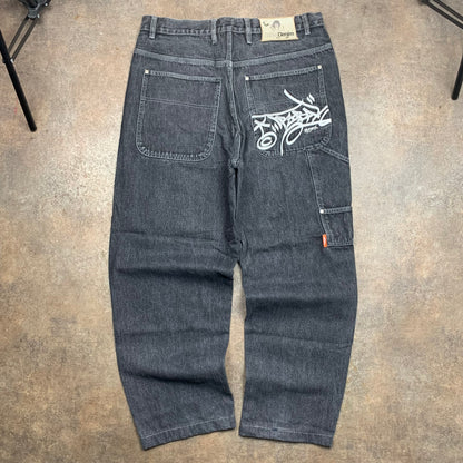 Tribal Denim 90s black carpenter jeans