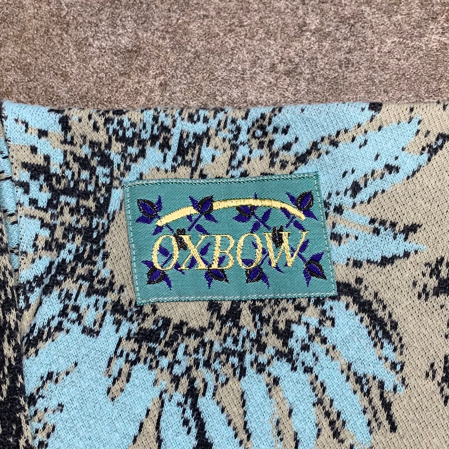Oxbow 90s floral graphic boxy jumper