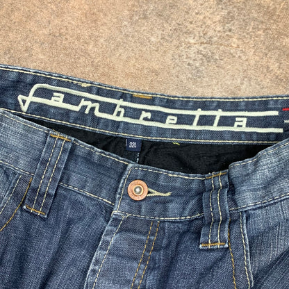 Lambretta 90s navy baggy graphic jeans