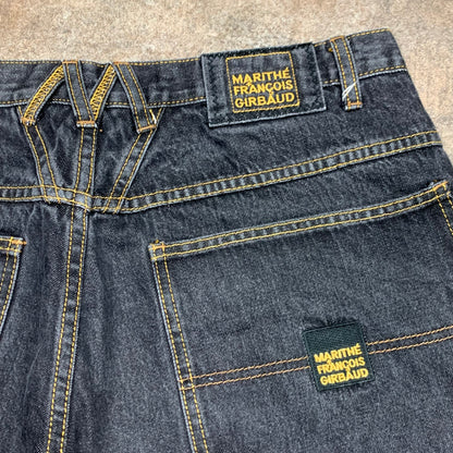 Marithé + François Girbaud 00s black baggy jorts