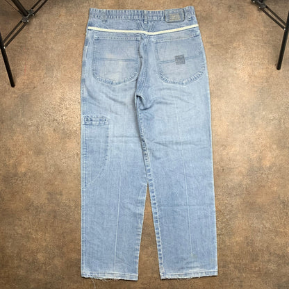 Marithé + François Girbaud 00s baggy light blue jeans